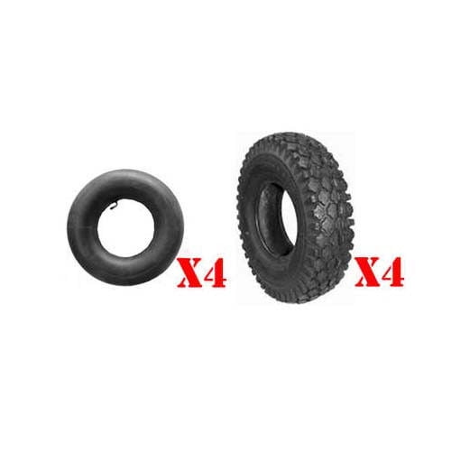 New 410 x 350 x 4 Tire Tube with "L" Shaped Valve Stem New 410 x 350 x 4 Tire Tube with "L" Shaped Valve Stem